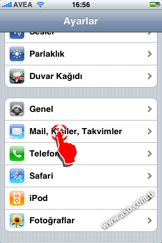i phone email setting