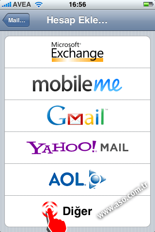 iphone da şirket maili açmak