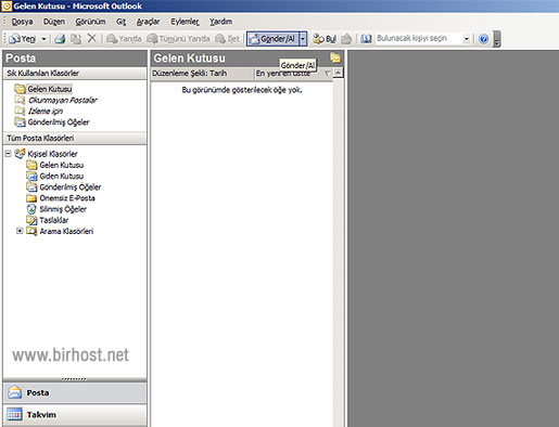 Outlook 2003 e-mail setup