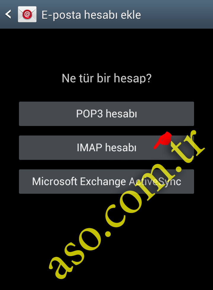 android mail kurulumu 2