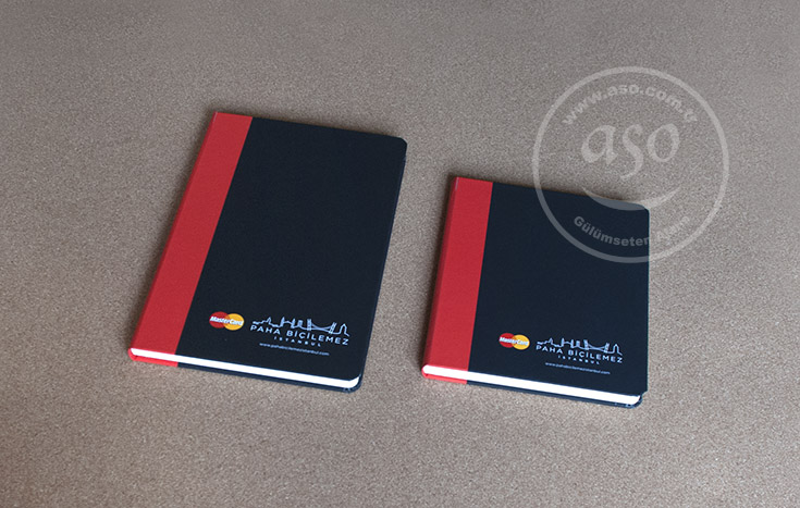 master card mini ve orta boy çizgili defter