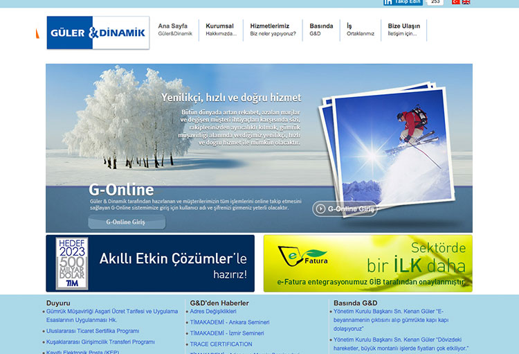 Güler Dinamik Web Site Tasarımı