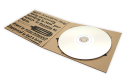 Kraft karton kağıttan üretilmiş CD-DVD zarfı, CD kutusu