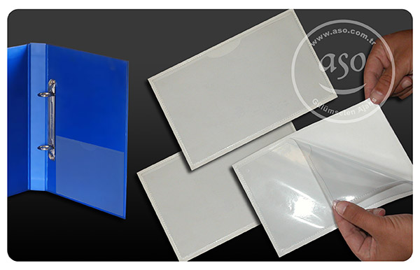 Transparent File and Folder Pocket with Adhesive Back