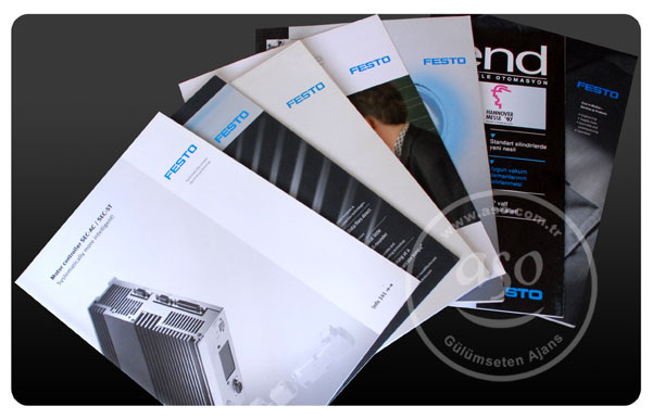 Catalog, magazine, newsletter... Festo designs and prints.