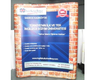 Spider stand, exhibition stand, 2 panel spider stand