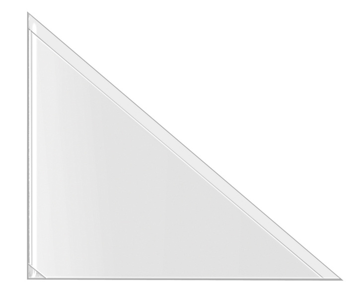 Üçgen dosya cebi, arkası yapışkanlı plastik üçgen cep