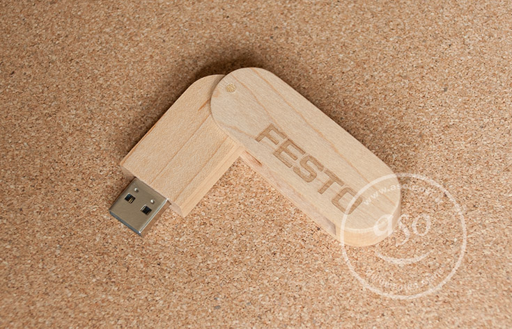 wooden promotional usb memory production