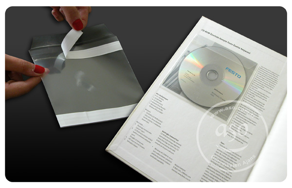 yapışkanlı plastik cd zarf