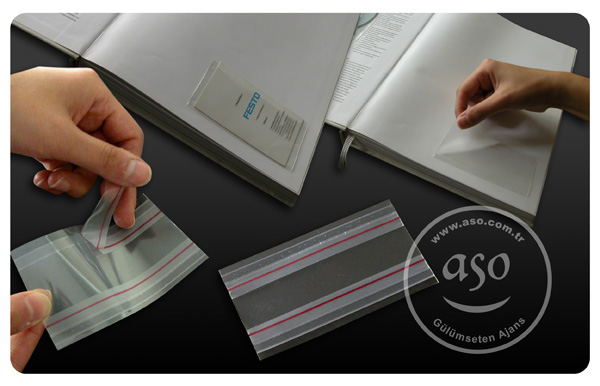 plastic transparent Business Card pocket