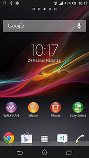 sony Xperia Z email ayarları