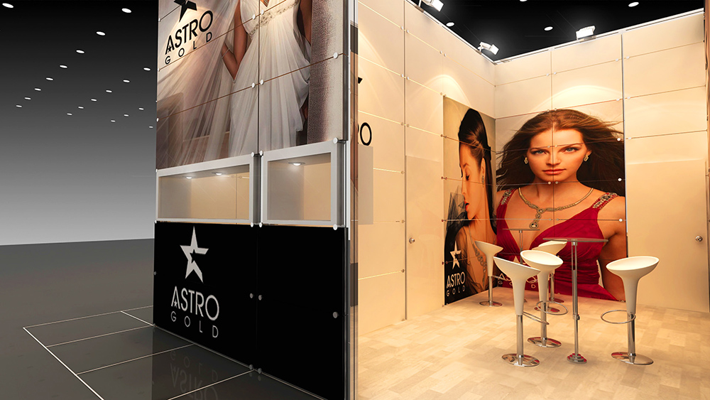 Astro Gold Masima System exhibition stand