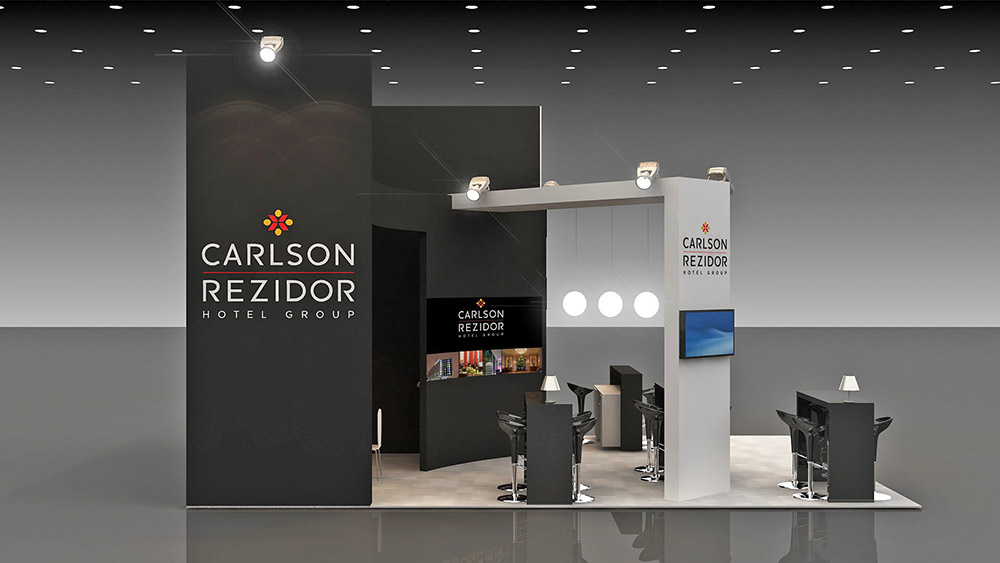 Carlson Rezidor Hotel Ace of exhibition stand / Mice Fair