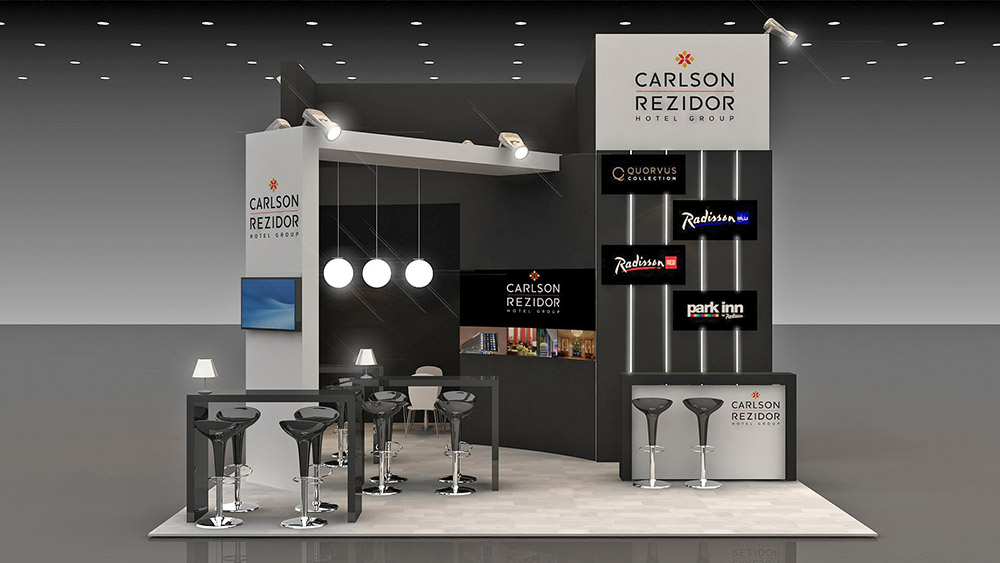 Carlson Rezidor Hotel Ace of exhibition stand / Mice Fair