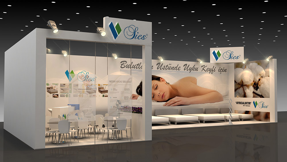 Sies Sleep Systems exhibition stand / Sleepwell