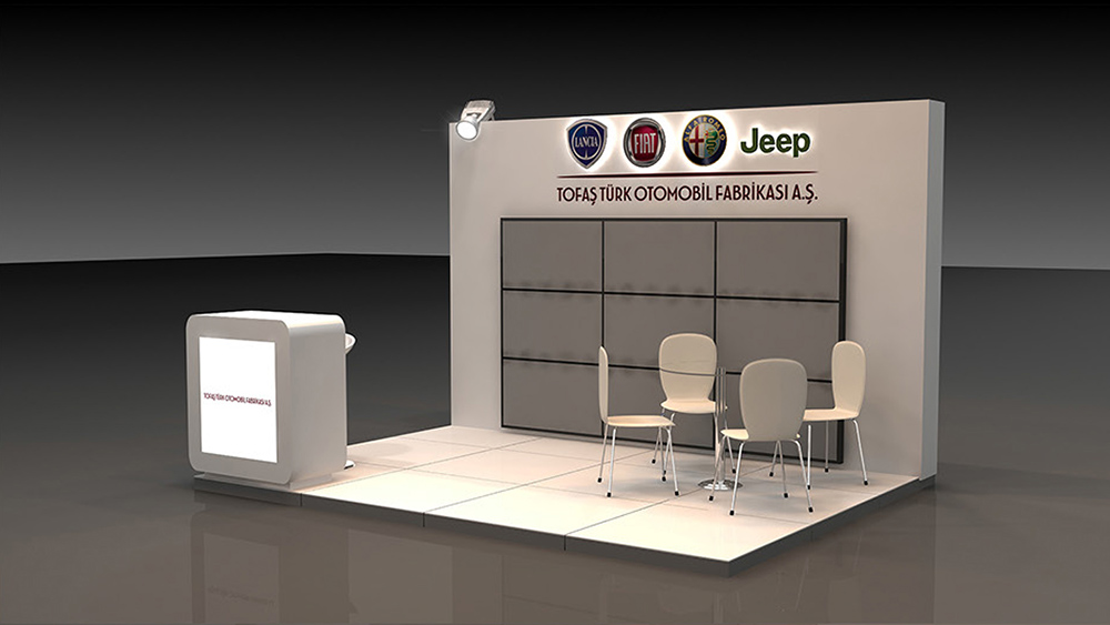 Tofaş Stand Design Alternatives fair stand