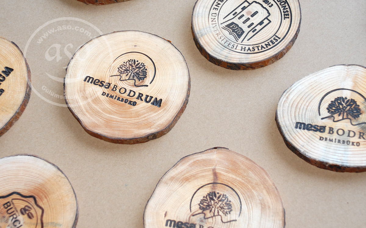 Promotional wooden coasters