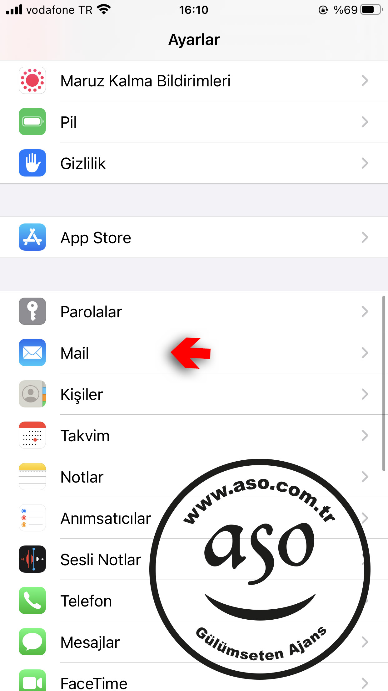 iphone email ayarları ios 14 eposta kurulum