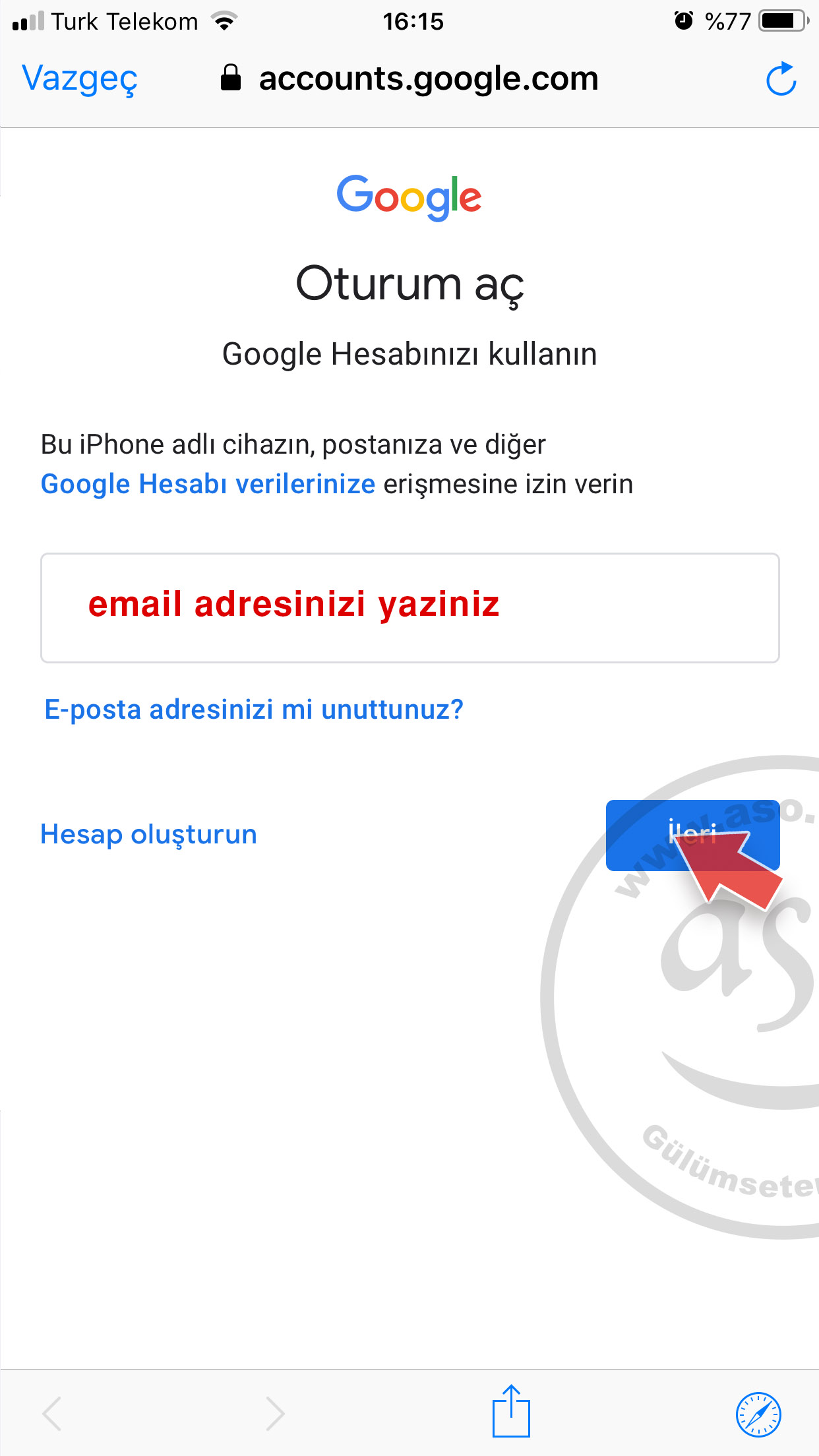 Iphone Icin Gmail Kurulum Ayarlari Fotografli Kurulum Aso Ajans