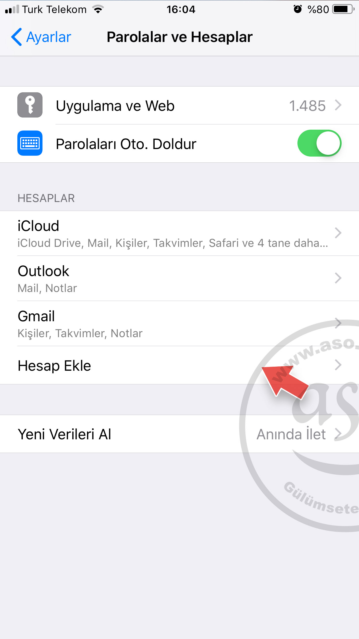 Phone hotmail hesabı kurmak,iphone için hotmail,iphone hotmail ayarı,iphone iOS için hotmail ayarı,iphone iOS 124 için hotmail kurmak