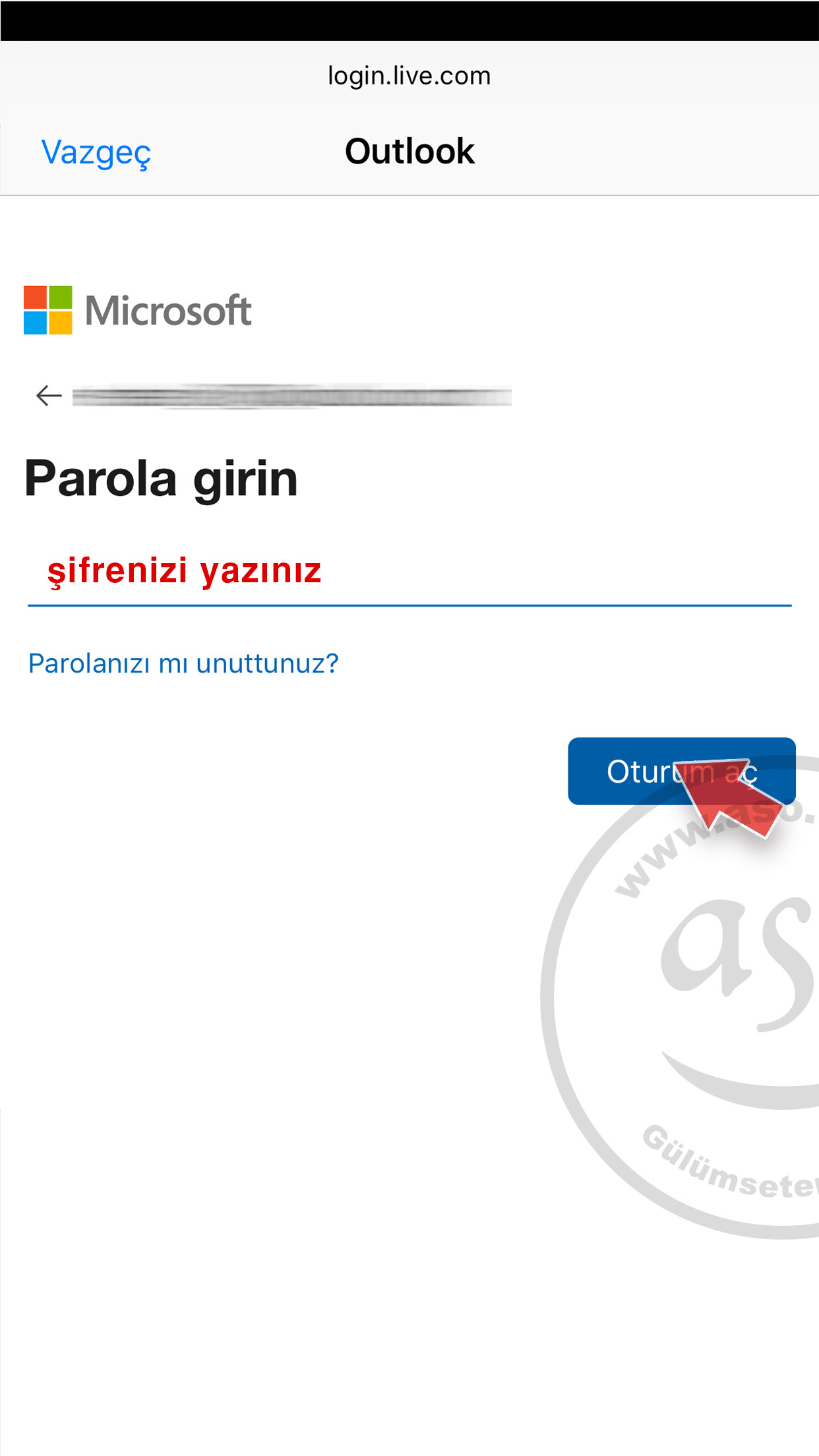 Phone hotmail hesabı kurmak,iphone için hotmail,iphone hotmail ayarı,iphone iOS için hotmail ayarı,iphone iOS 124 için hotmail kurmak