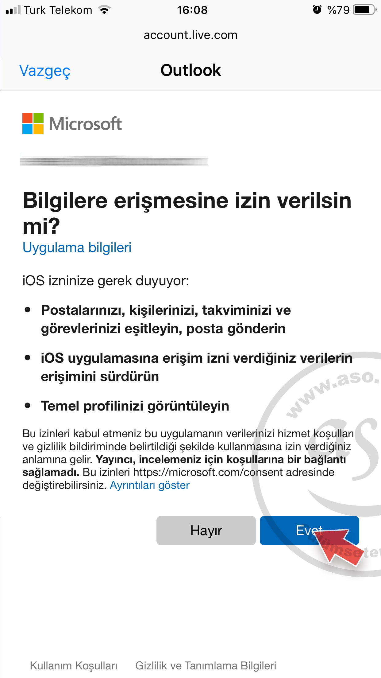 Phone hotmail hesabı kurmak,iphone için hotmail,iphone hotmail ayarı,iphone iOS için hotmail ayarı,iphone iOS 124 için hotmail kurmak