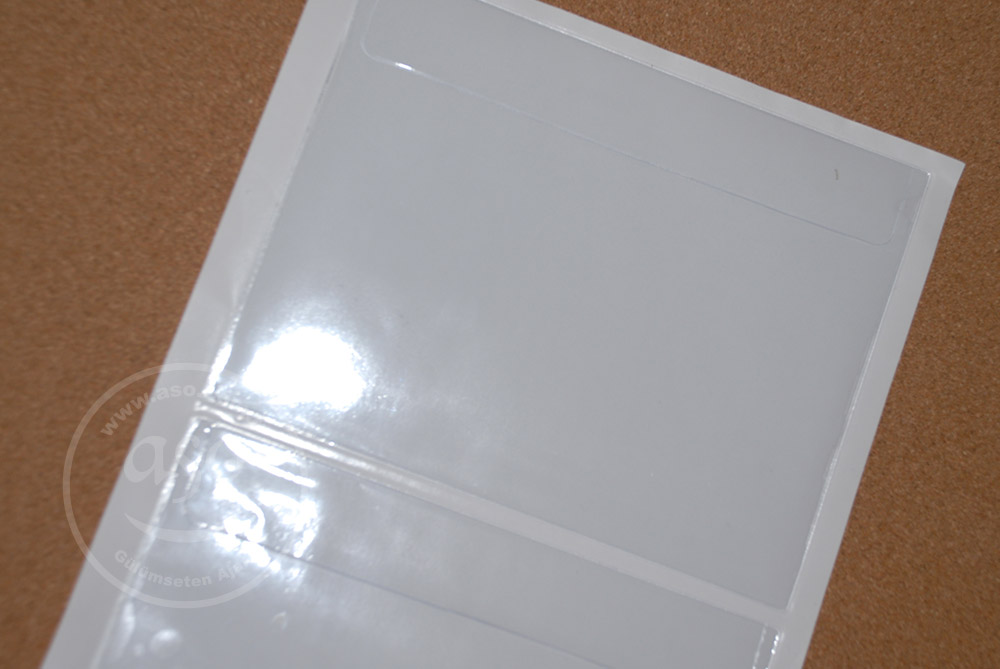 Self-Adhesive (Sticker) Transparent File Pocket