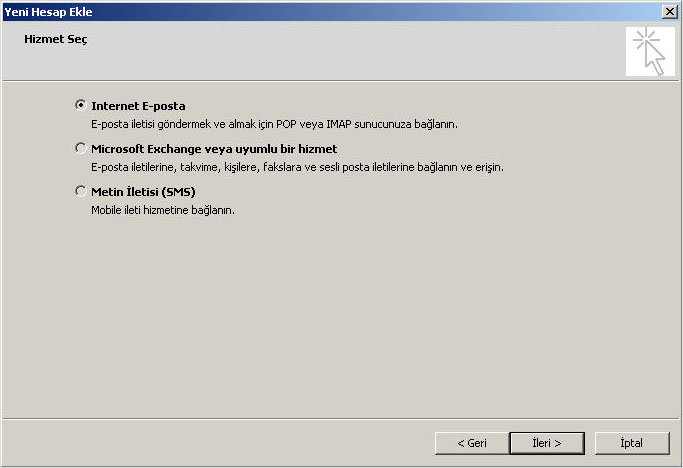 Outlook 2010 e-mail setup