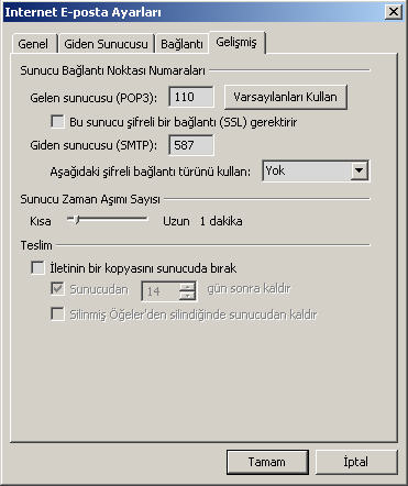 Outlook 2010 e-mail setup