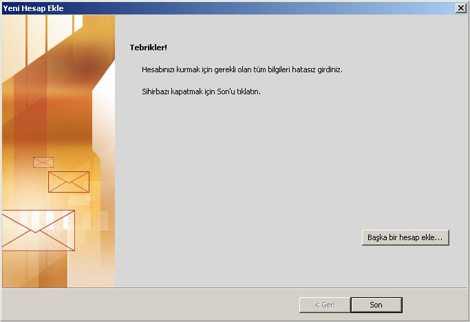 Outlook 2010 e-mail setup