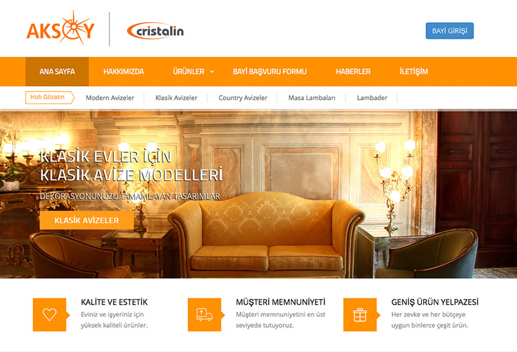 Web Sitesi Tasarımı – Aksoy Aydınlatma