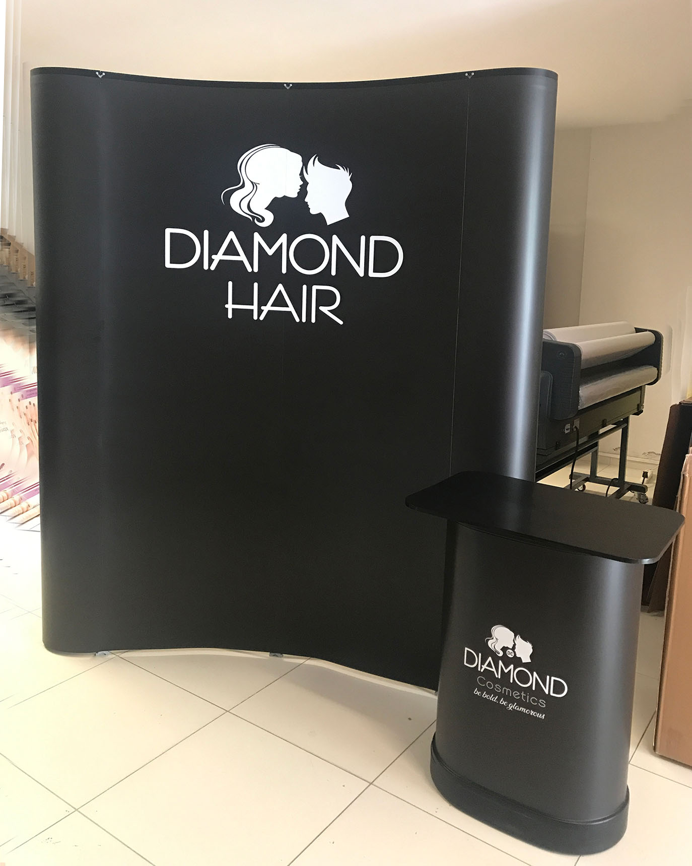 Diamond Hair Örümcek Stand Oval