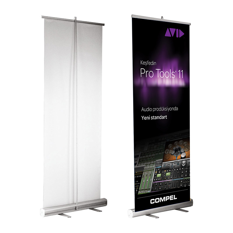 Rollup Banner  85×200 Baskısını Yaptık – Compel