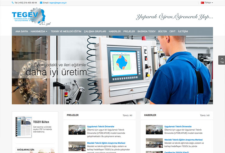 Kurumsal Web Sitesi Tasarımı – TEGEV