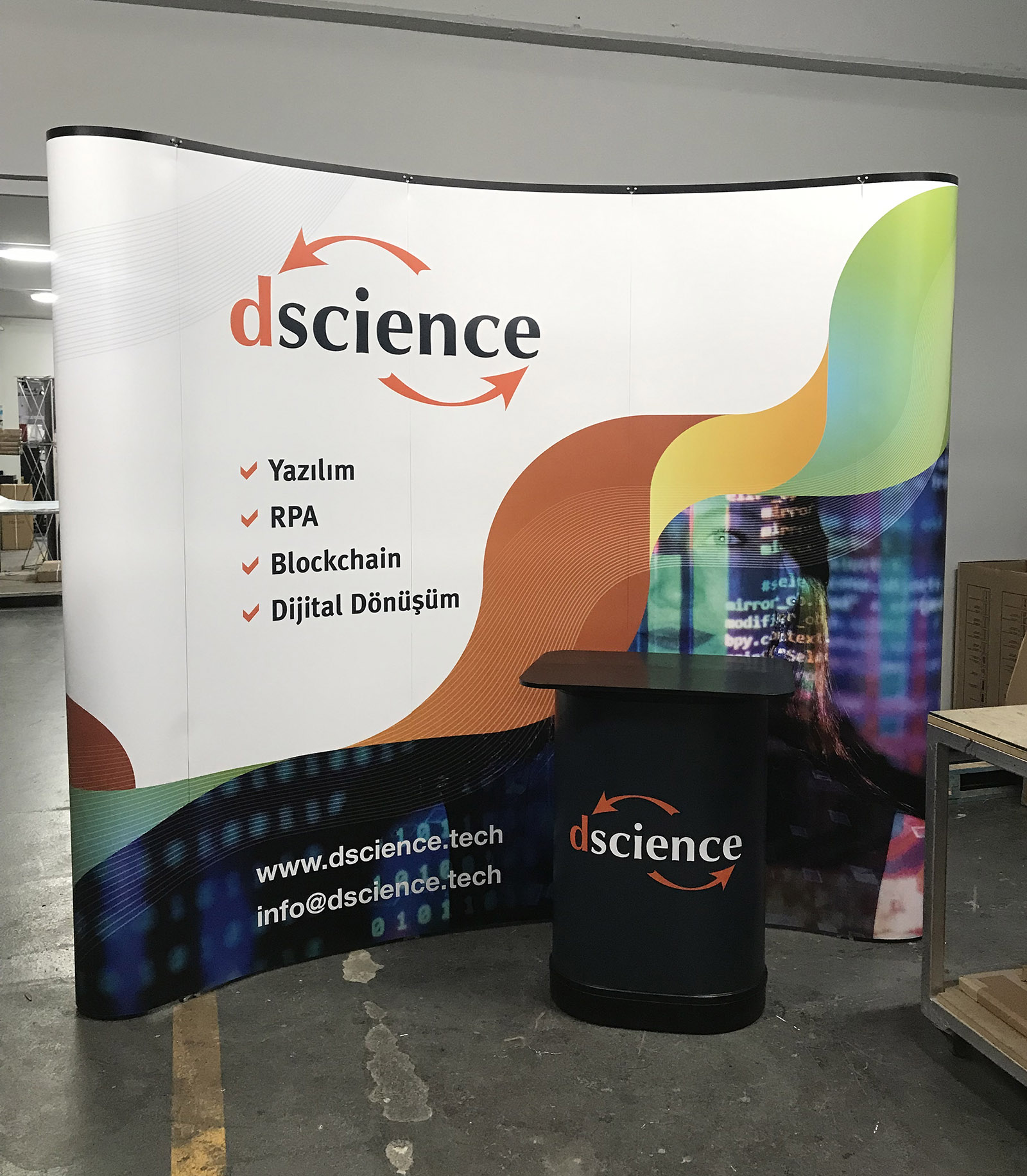 Örümcek Stand Baskısı DScience