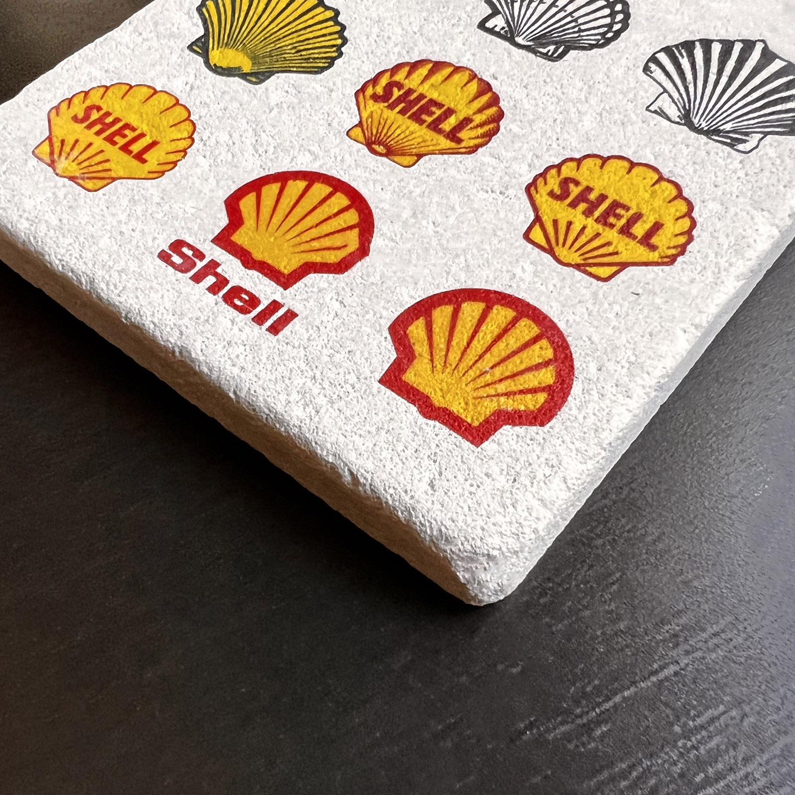 Baskılı Taş Bardak Altı – Shell