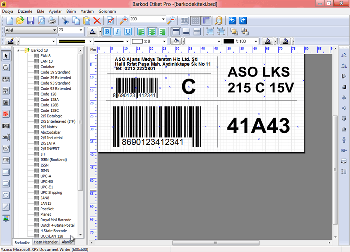 Barkod Etiket Pro barkod standartları