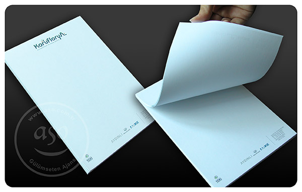 Logo baskılı bloknot defter