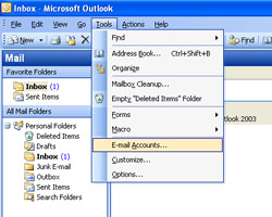 Outlook 2003 email kurulumu